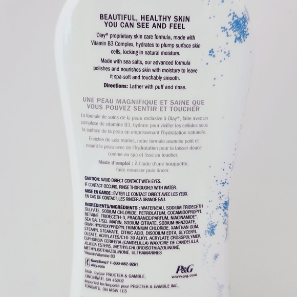 🔮3/$15 Olay Daily Exfoliating with Sea Salts Body Wash - Picture 3 of 7